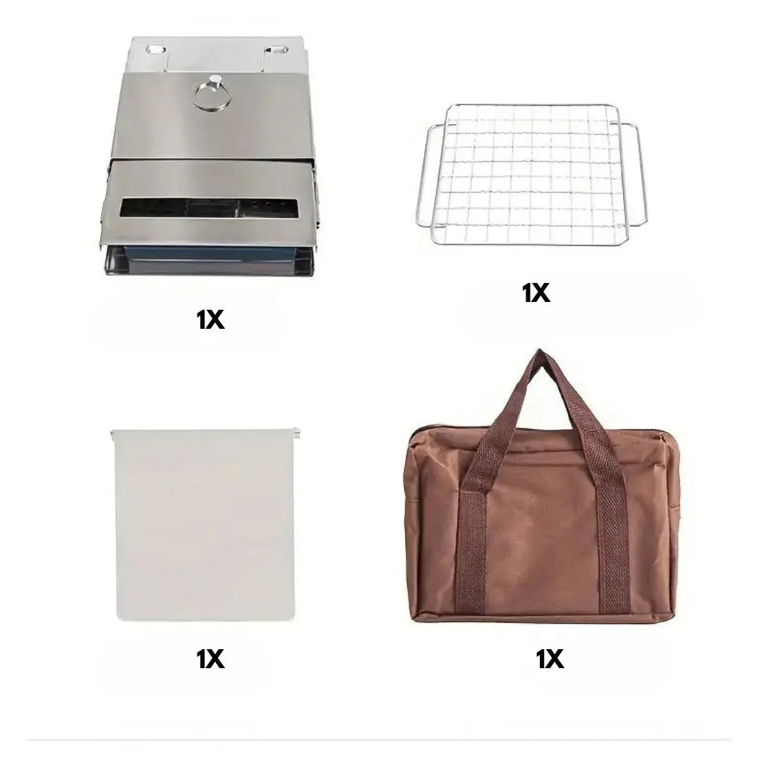 Stufa a Legna Pieghevole in Acciaio Inossidabile - TrailFlame