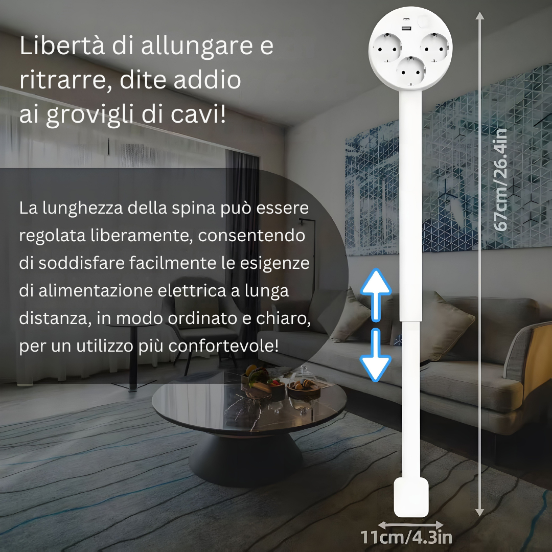 PowerReach | La presa allungabile intelligente e stilosa per una casa moderna