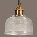 Hanging glass lamp with a vintage look | European old-style design