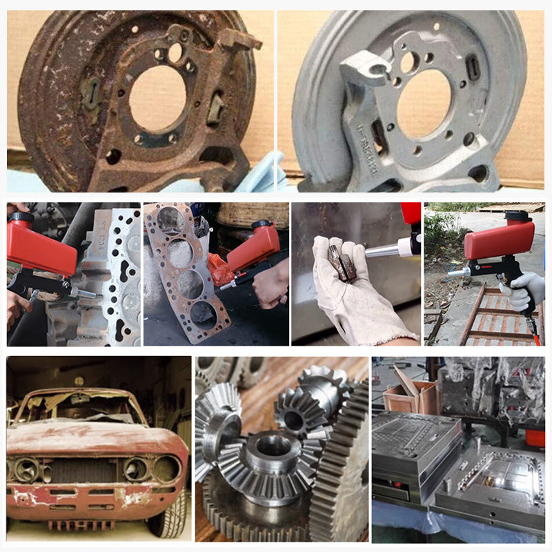 Pistola per sabbiatura pneumatica portatile a mano