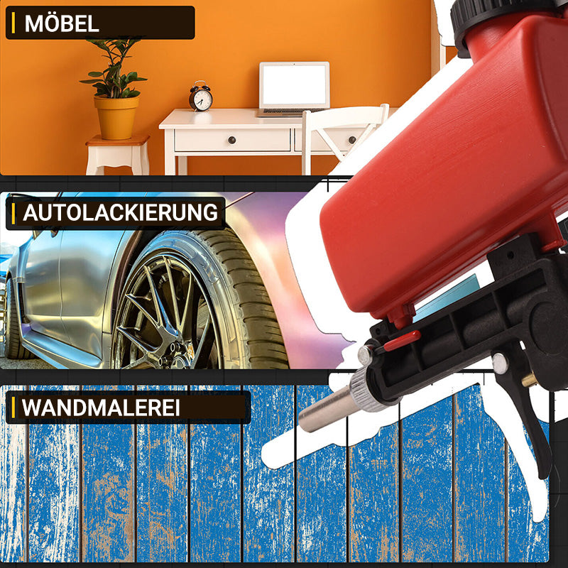 Pistola per sabbiatura pneumatica portatile a mano