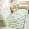 Protective Sofa Mat in Fleece with Fleece Texture and Non-Slip Backing