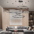 Candeeiro suspenso circular LED Kirrea para sala de estar