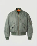 Blouson aviateur matelassé pour homme avec col côtelé et poche latérale - Style aviateur classique pour des tenues automnales et décontractées