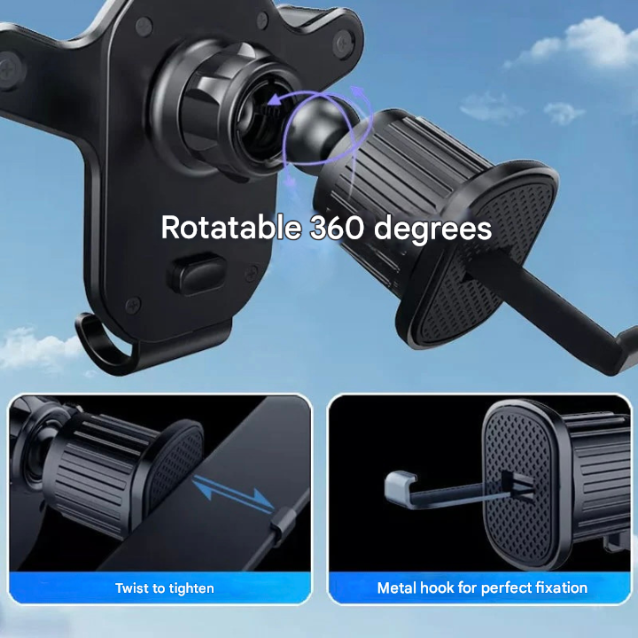 Supporto Universale per Telefono da Auto con Gancio per Ventilazione – Griponix