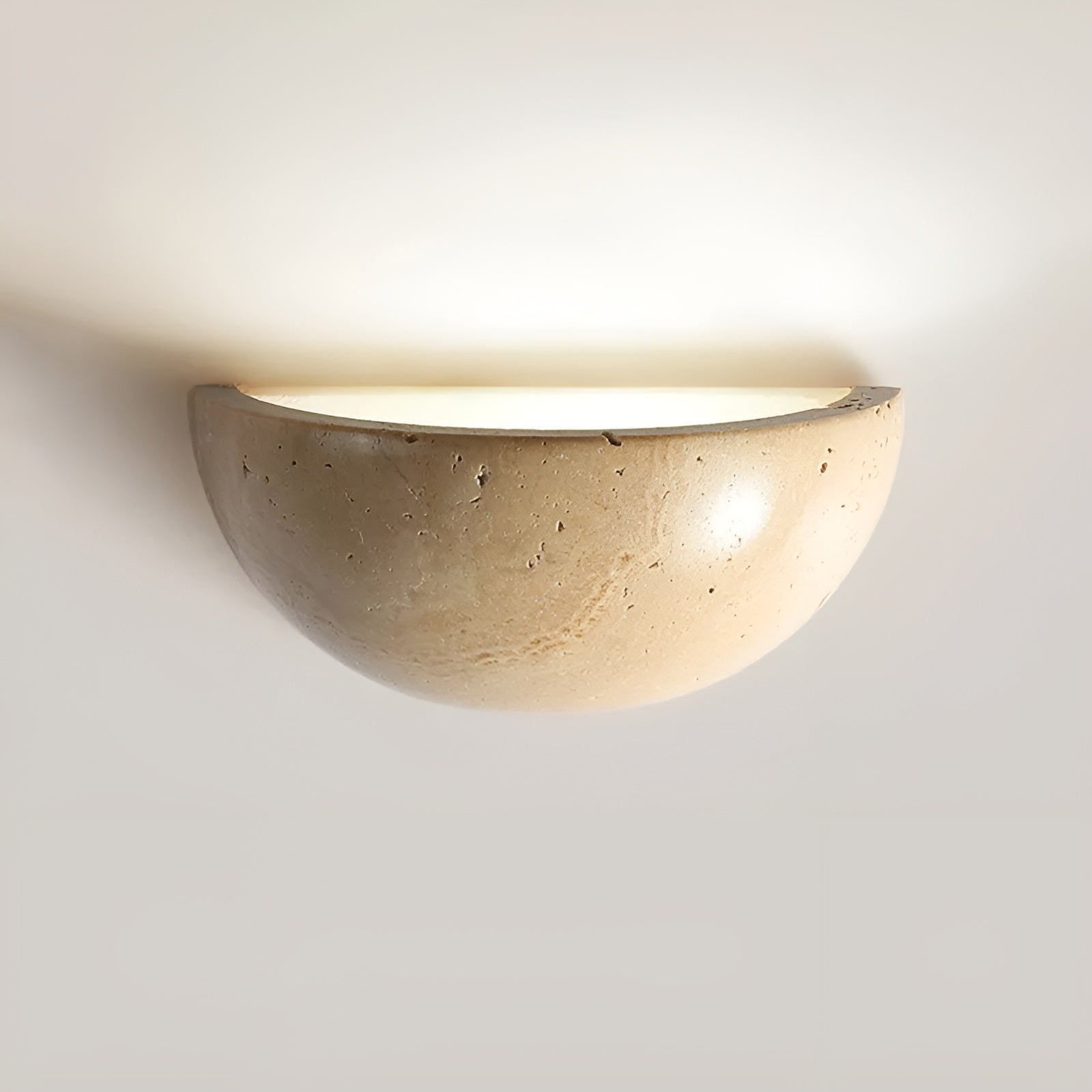 Lampada da Parete LED Wabi-Sabi Mezza-Rotonda – ZenGlow