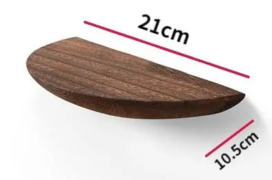 WoodVogue Mensola Pendente Semicircolare | Mensola in legno premium per esposizione e stoccaggio del proiettore