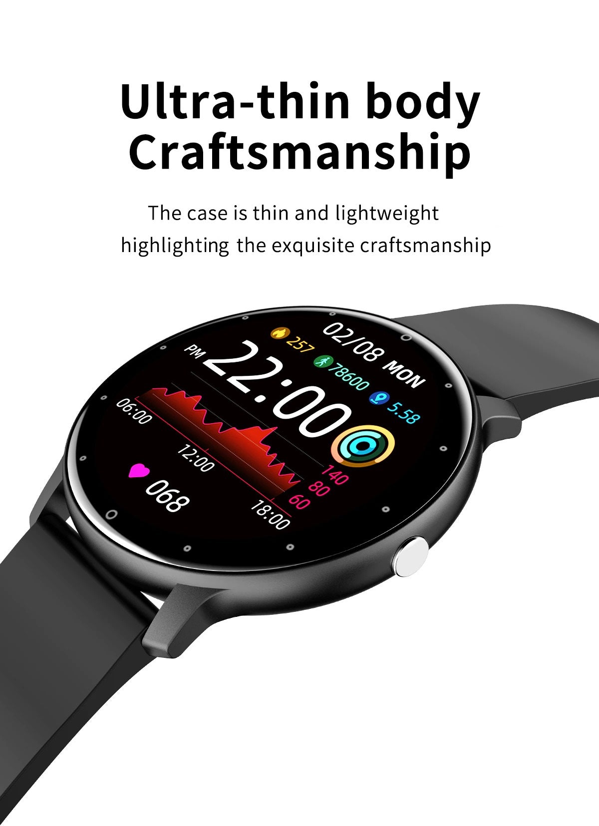 Smartwatch Ultrathin – SlimLine Fit