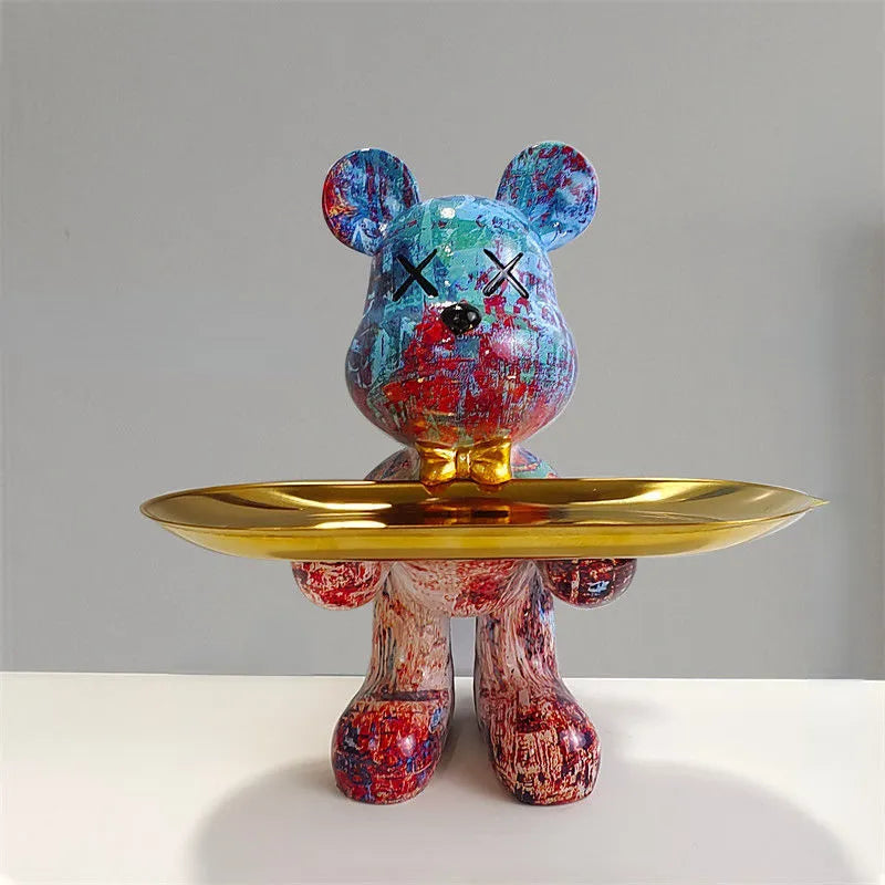 Figura Decorativa per Riporre – Orso da Tavolo Bruno