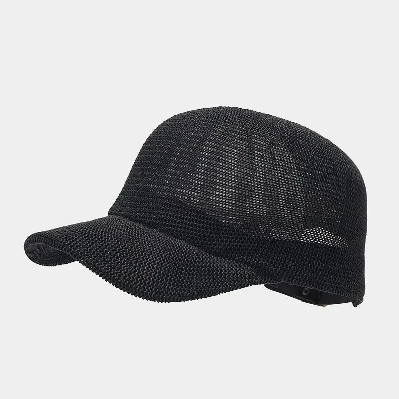 Cappello da Sole Intrecciato alla Moda con Visiera Larga - Stile SunWeave