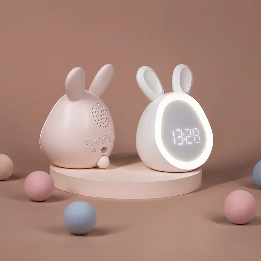 Sveglia per bambini a forma di coniglio con luce notturna LED - BunniGlow