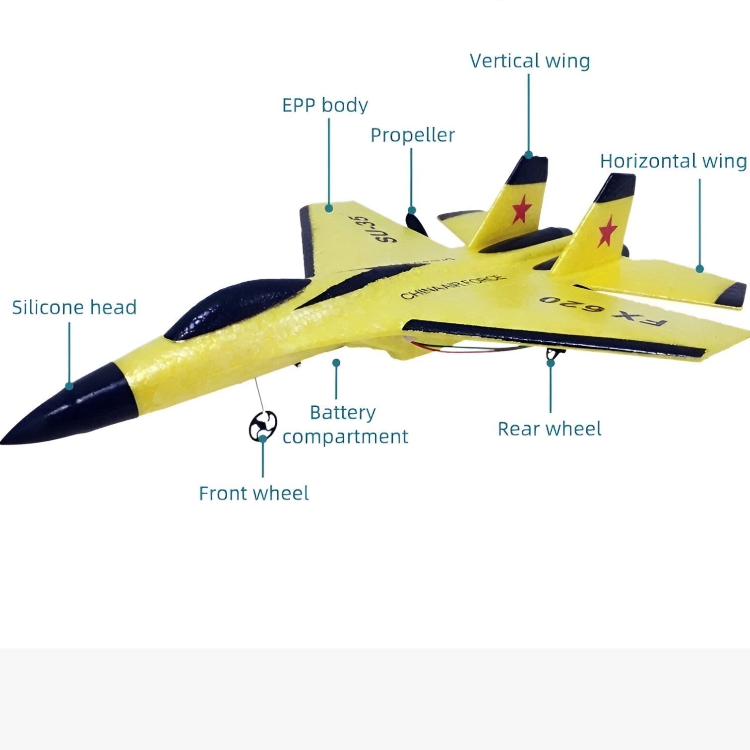 LED Glider FalconAir – Aereo RC con Effetto Planante e Telecomando