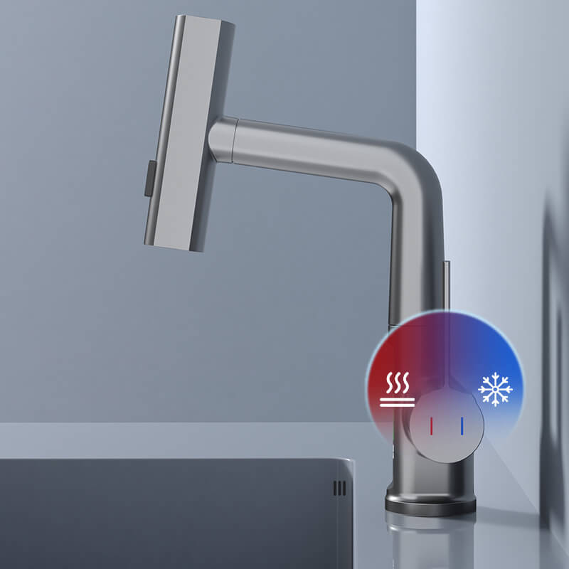 AquaLuxe Precision Faucet | Rubinetto Retrattile Rotante a 360° con 5 Modalità di Spruzzo per Cucina e Bagno