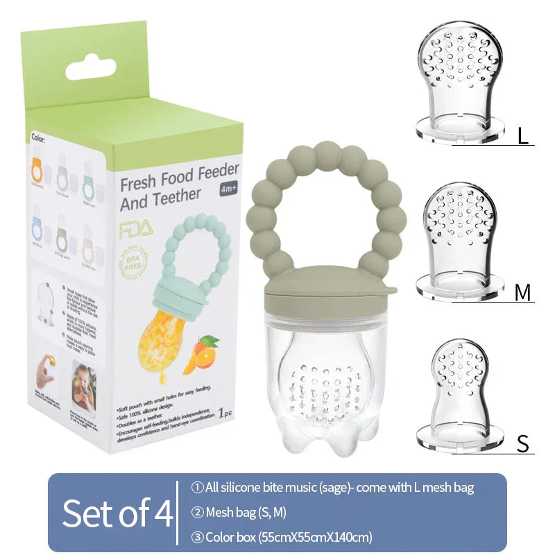 Morditore di Frutta per Bambini – Masticazione Sicura e Apprendimento dell'Alimentazione Indipendente (Acquista 1 e Ricevi 1 GRATIS Promo)