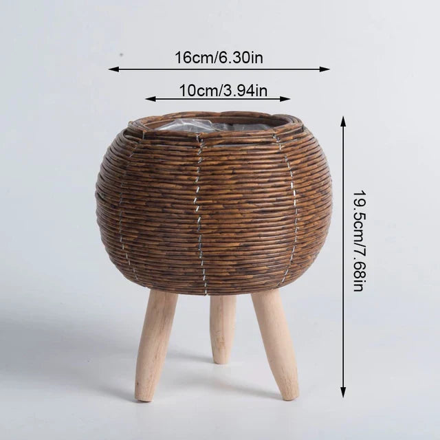 AristoBloom Vaso da Piante Sollevato | Vaso Scandinavo Minimalista Premium per Spazi Compatti