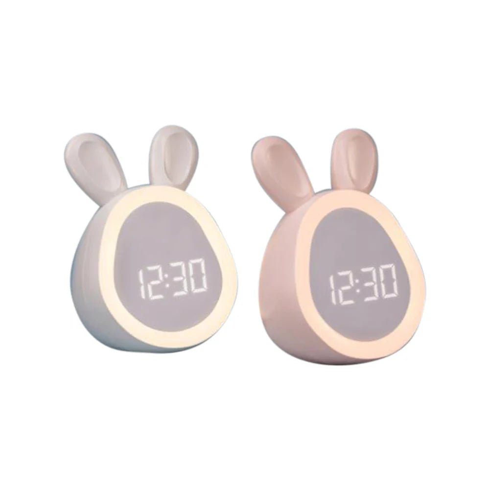 Sveglia per bambini a forma di coniglio con luce notturna LED - BunniGlow