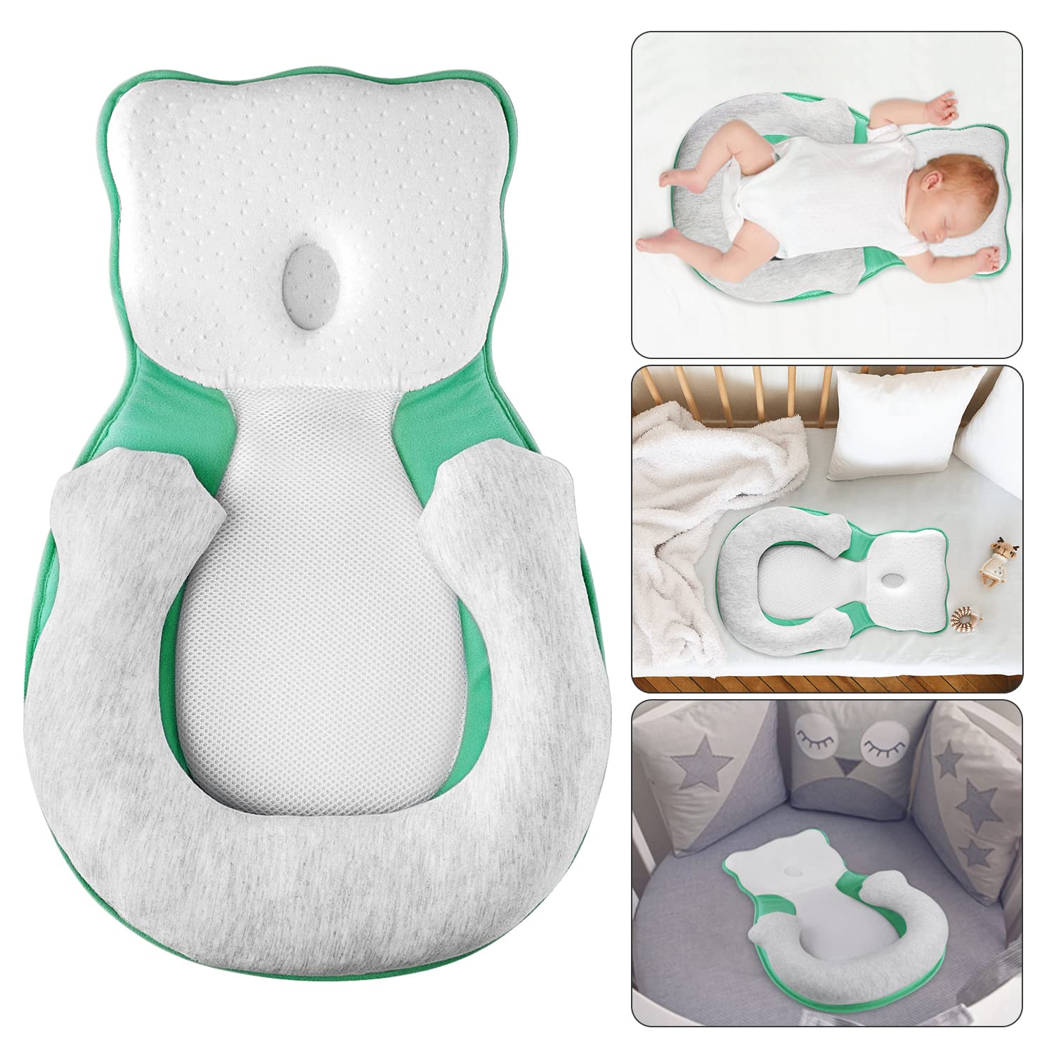 Cuscino di Posizionamento Morbido per Neonati con Supporto per le Gambe – CuddleNest