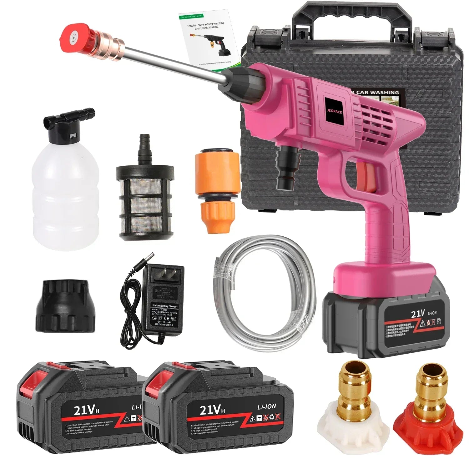 PowerWash Pistola per Pulizia Auto Senza Fili – Potente e Pratica