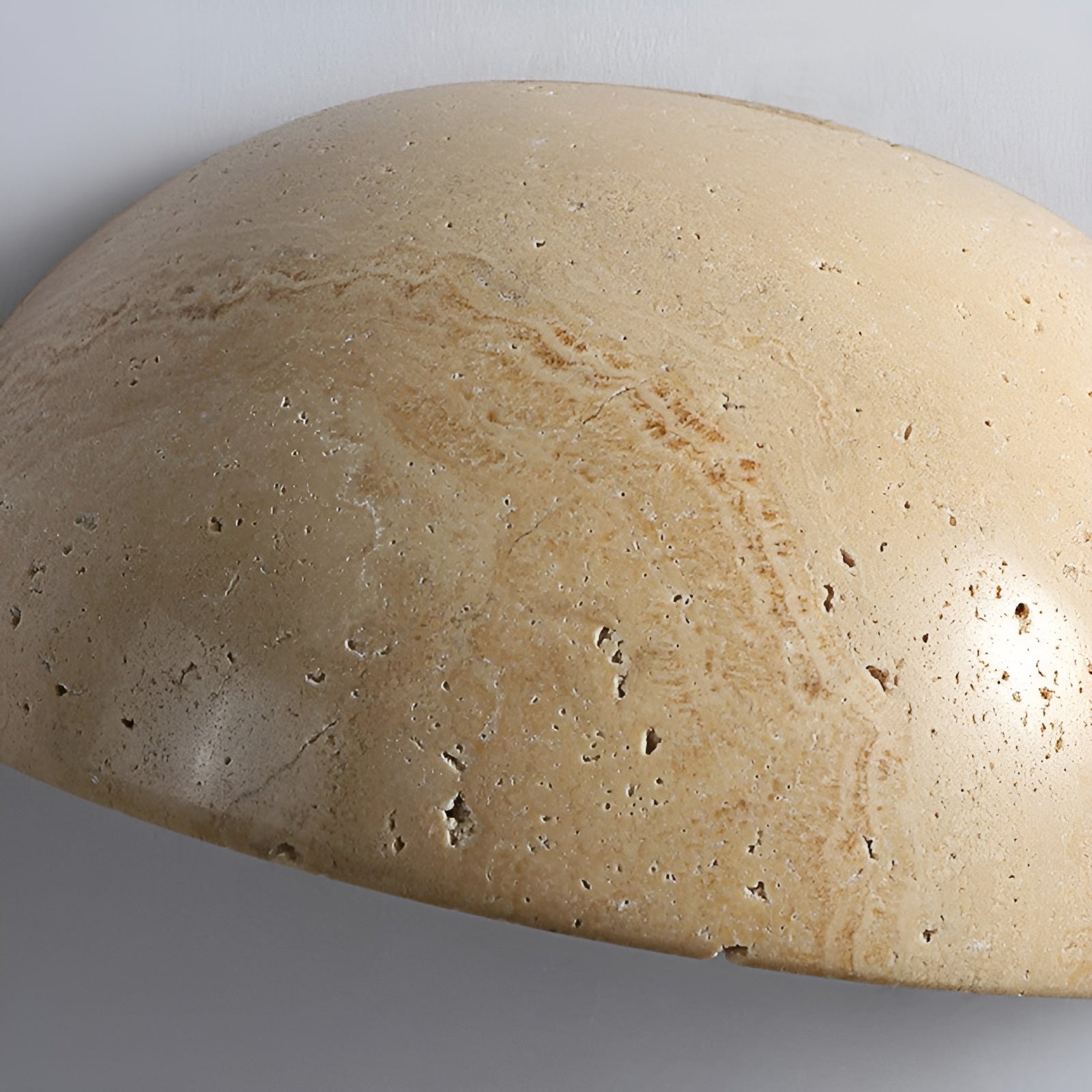 Lampada da Parete LED Wabi-Sabi Mezza-Rotonda – ZenGlow