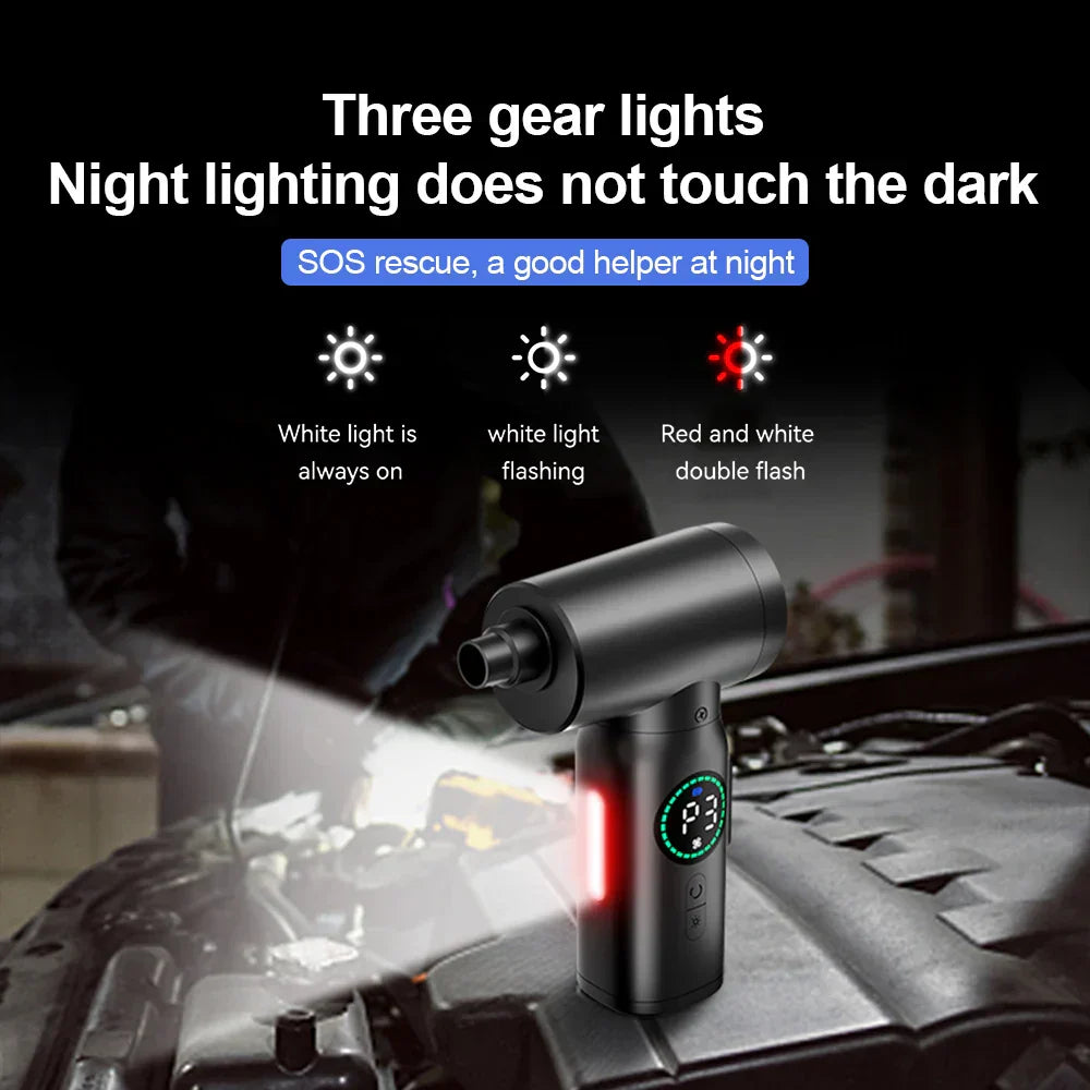 Pulitore e Soffiatore Portatile 2-in-1 con Luce LED (7500mAh) - AirMaster