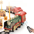 Set de trains électriques radiocommandés | Locomotive à vapeur classique avec lumière