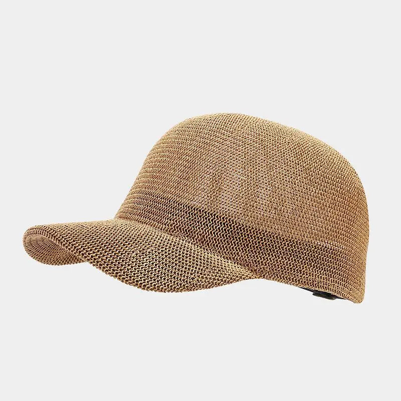 Cappello da Sole Intrecciato alla Moda con Visiera Larga - Stile SunWeave