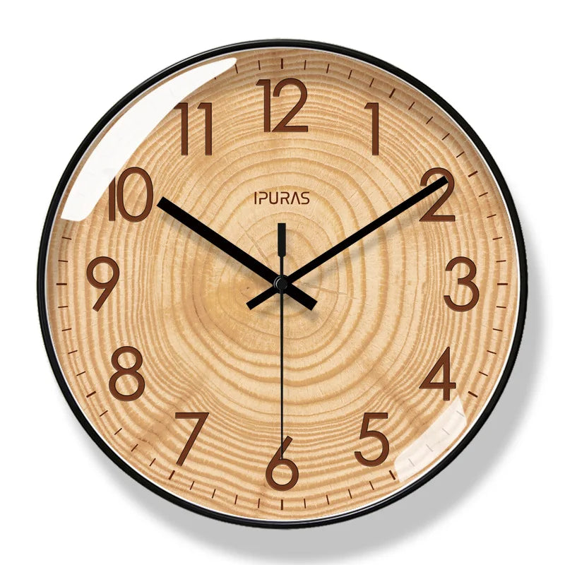 Orologio da Parete in Legno TimeWisp – Orologio Silenzioso e Stile