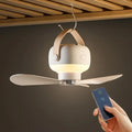 Ventilador de techo colgante con luz LED y control remoto