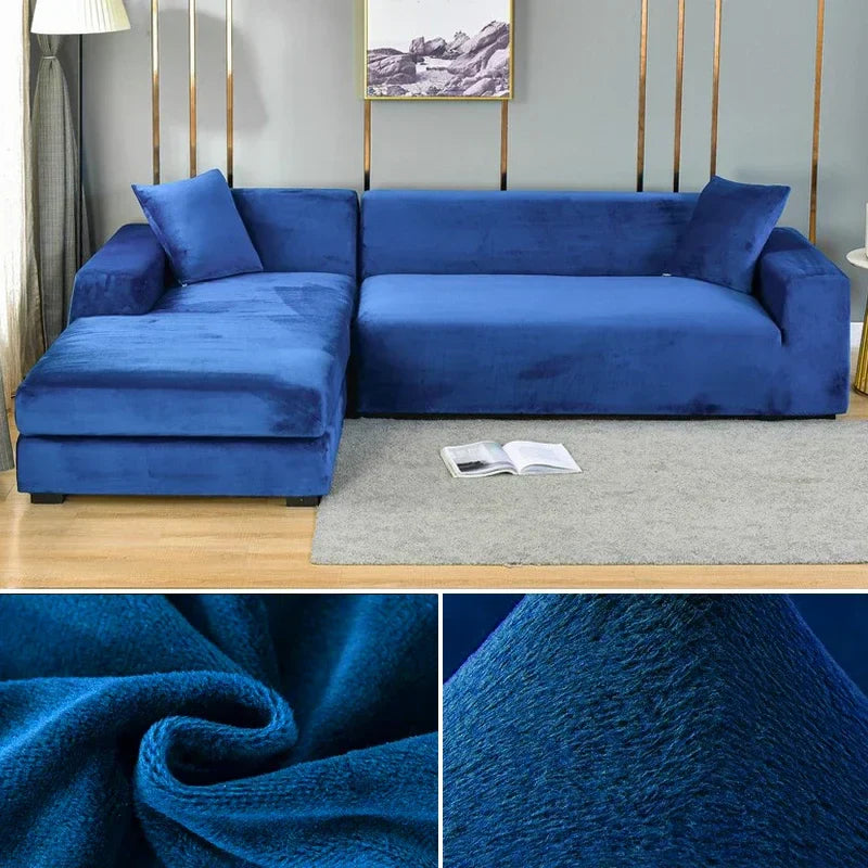 Copertura per Divano in Velluto Stretch con Finitura Lussuosa – Sofina