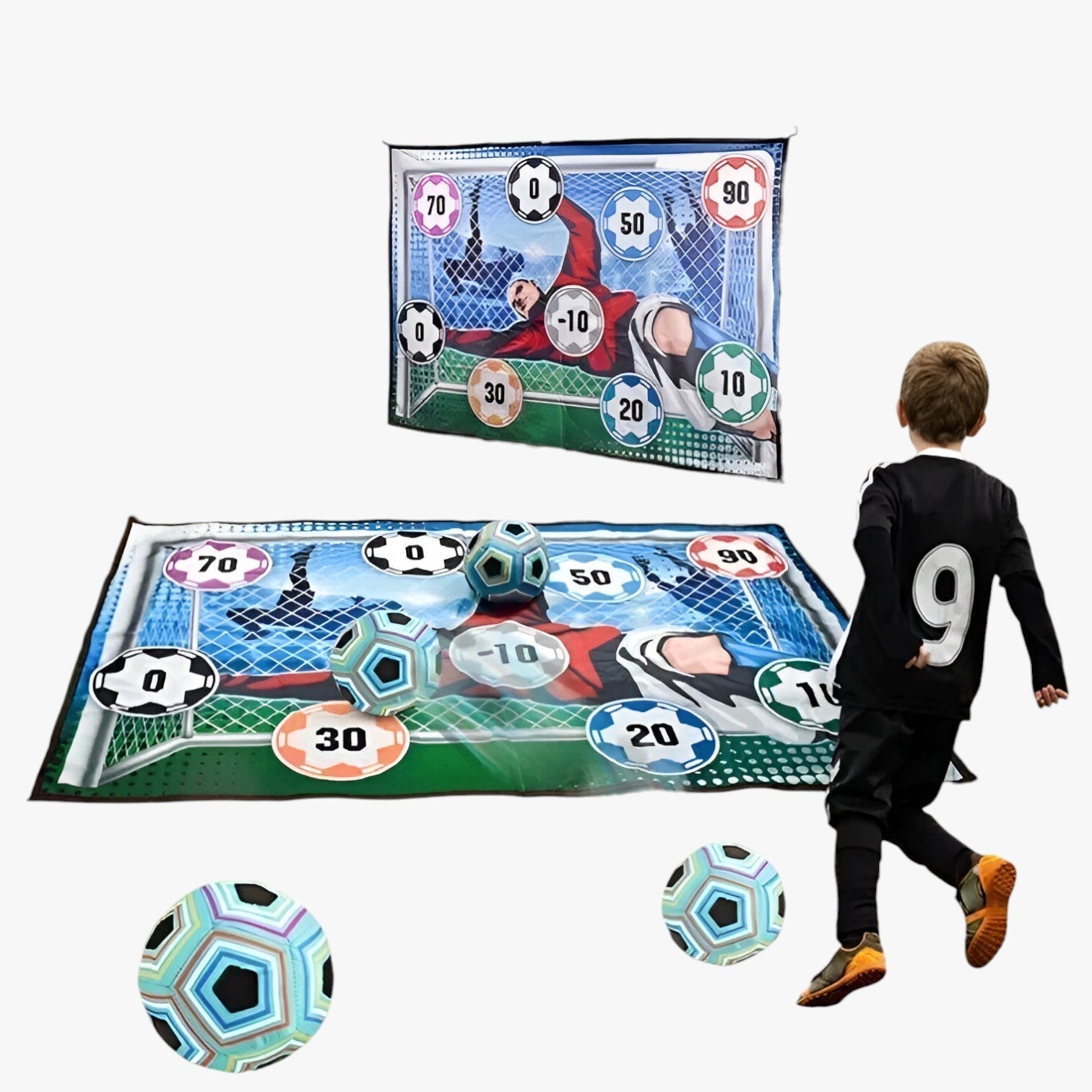 Tappeto da Gioco TorSpaß Calcio – Azione Indoor & Outdoor per Bambini