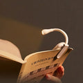 Mini Luz de Livro - Luz Noturna Portátil com Clipe e Carregamento USB, LED Regulável para Quarto, Proteção para os Olhos e Campismo - Lâmpada de Livro com Clipe Giratório a 360°