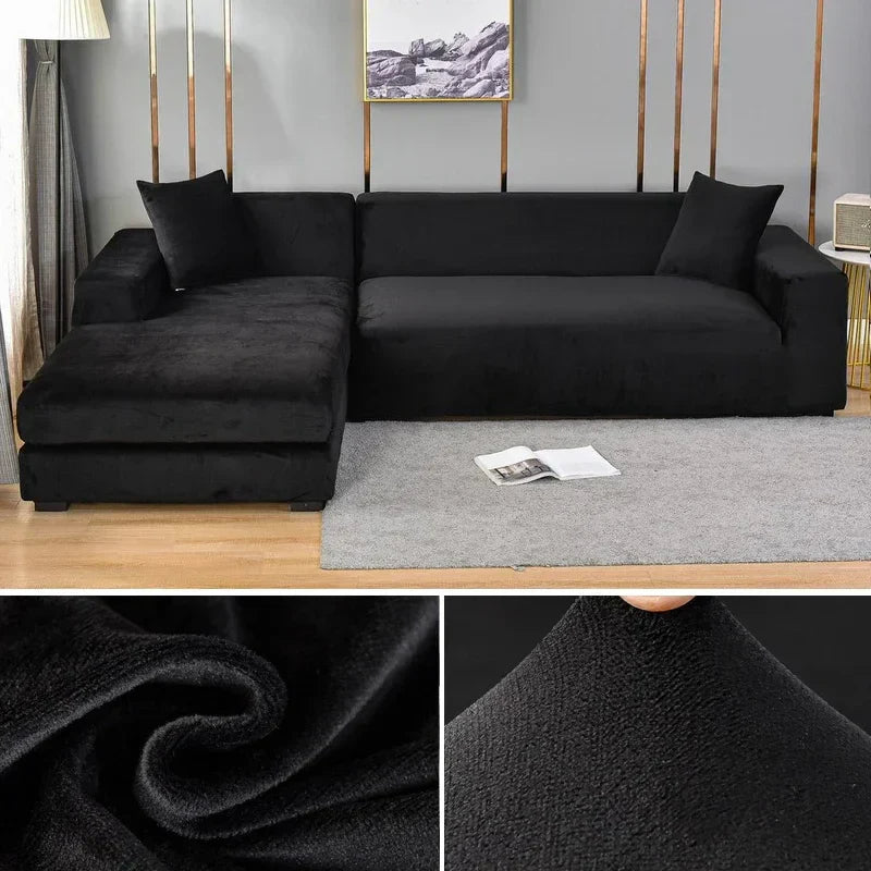 Copertura per Divano in Velluto Stretch con Finitura Lussuosa – Sofina