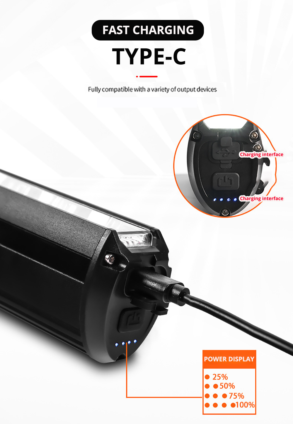 Luce per Bicicletta a LED con Funzione Power Bank – LumiMax