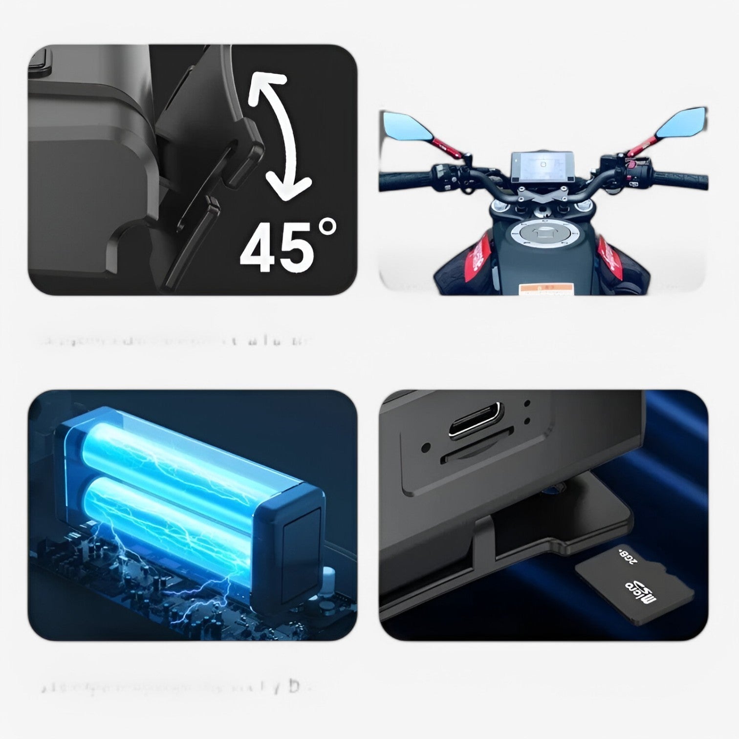 Camera d'azione HD 1080p senza mani – Registrazione attivata dal movimento