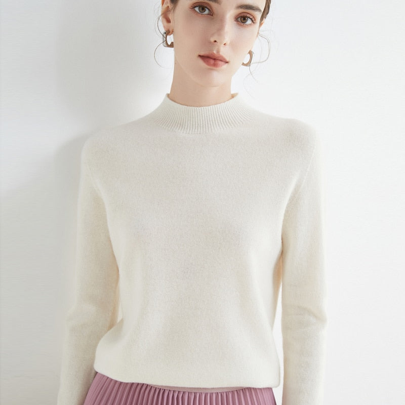 Maglione in Cashmere SilkThread | Pullover leggero premium per donne, adatto a tutte le stagioni