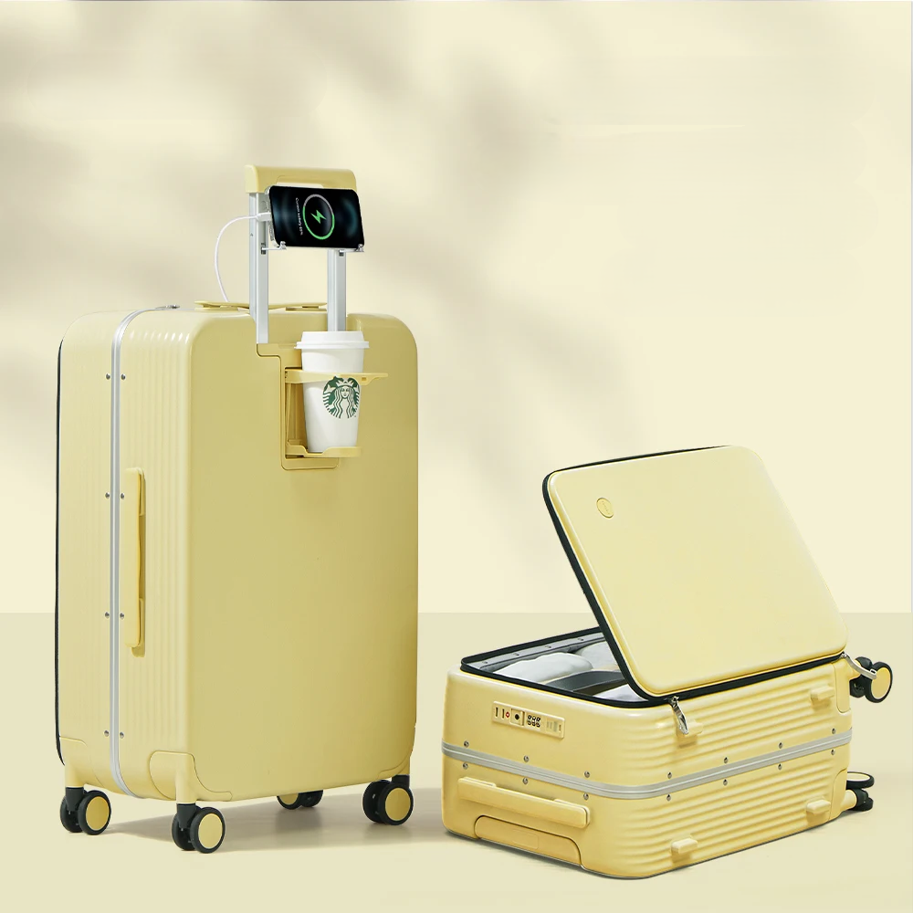 Valigia Rigida in Alluminio con Porta USB – Torino