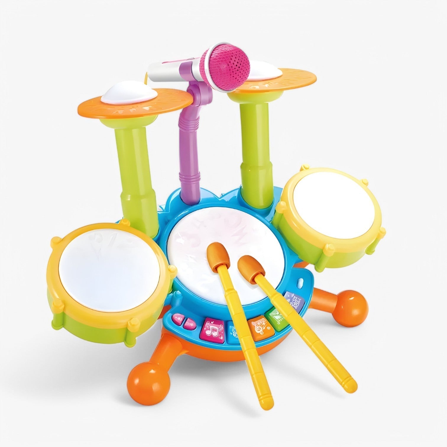 Set di Batteria Interattivo con Microfono per Bambini – RhythmFun Mini