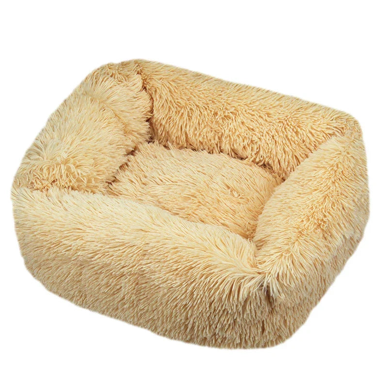 FurHaven Deluxe Dog Lounger | Letto per animali domestici lungo in peluche, lavabile per cani e gatti