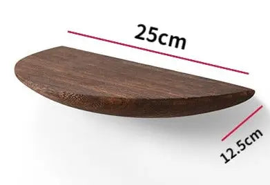 WoodVogue Mensola Pendente Semicircolare | Mensola in legno premium per esposizione e stoccaggio del proiettore
