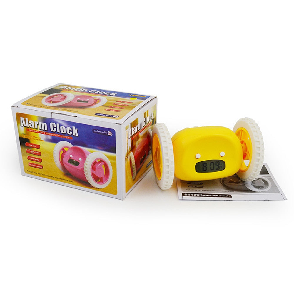 BoostAlarm Sveglia con Ruote | Una sveglia intelligente e giocosa che ti tiene sveglio