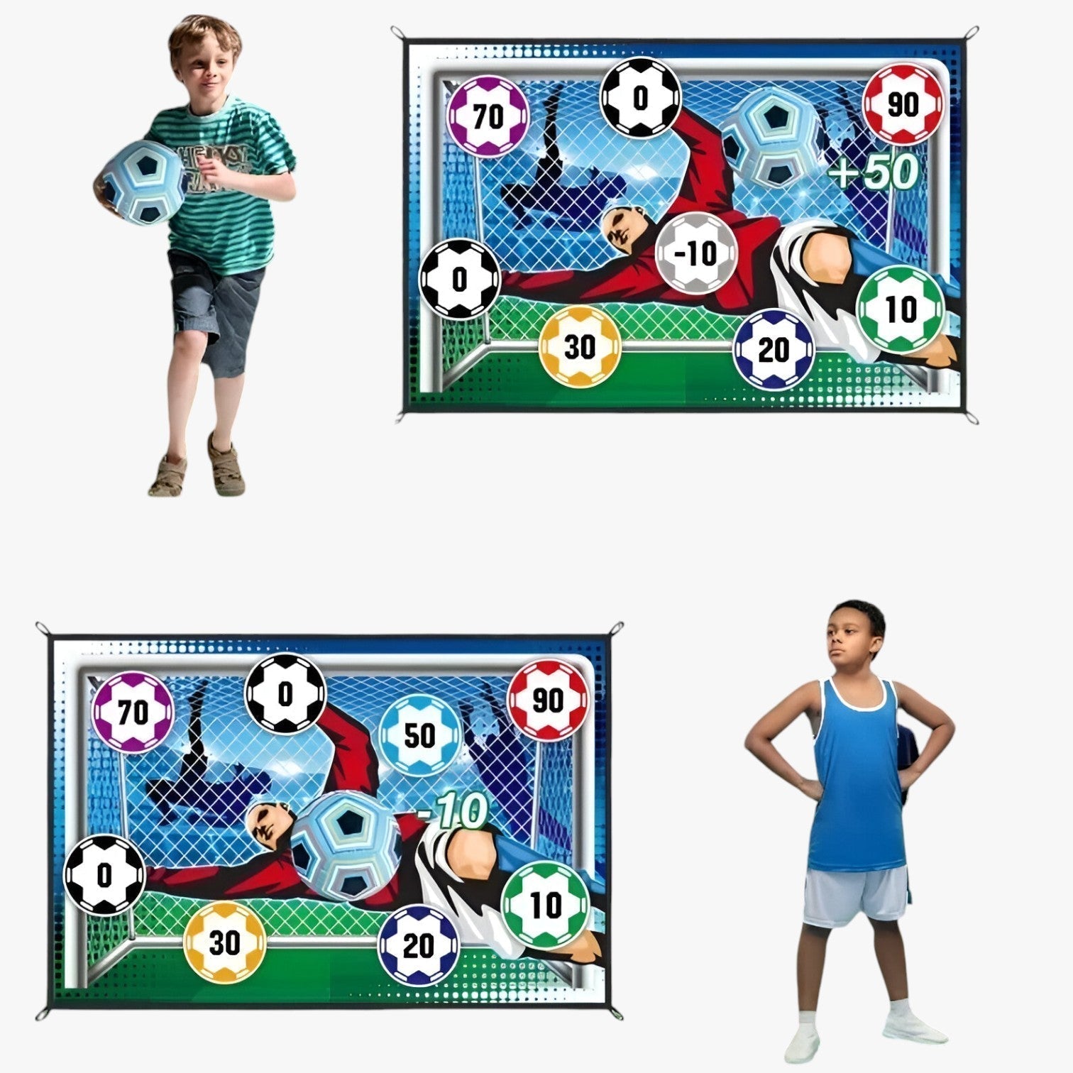 Tappeto da Gioco TorSpaß Calcio – Azione Indoor & Outdoor per Bambini