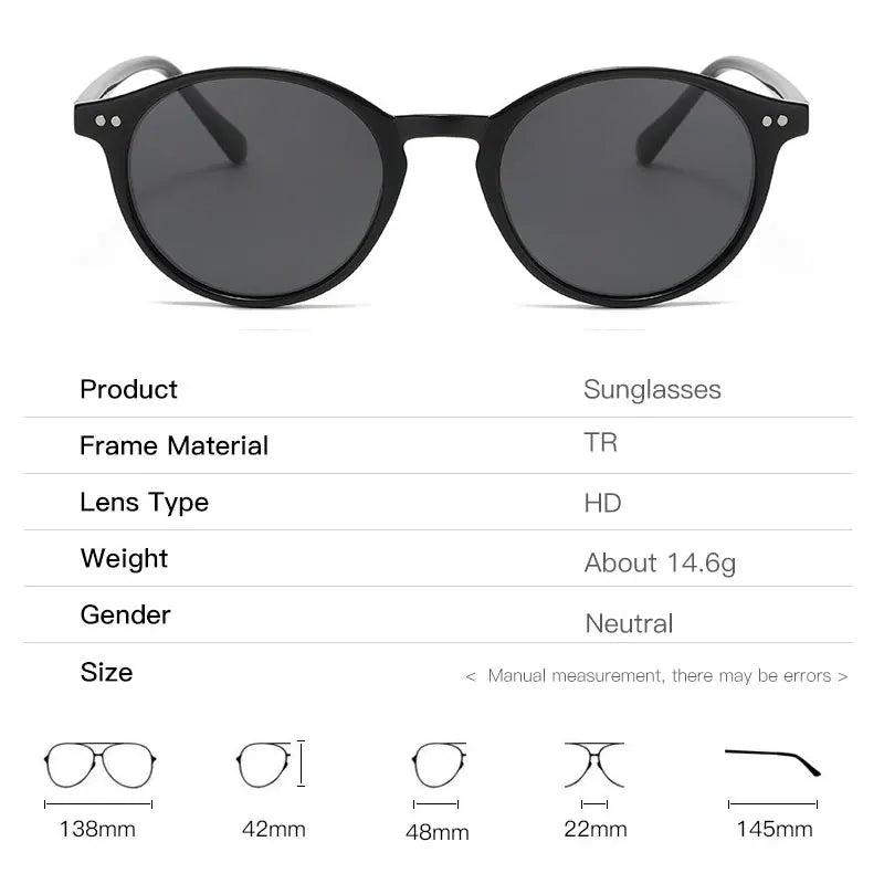 Occhiali da sole rotondi retro polarizzati - SunnyStyle Estate 2025