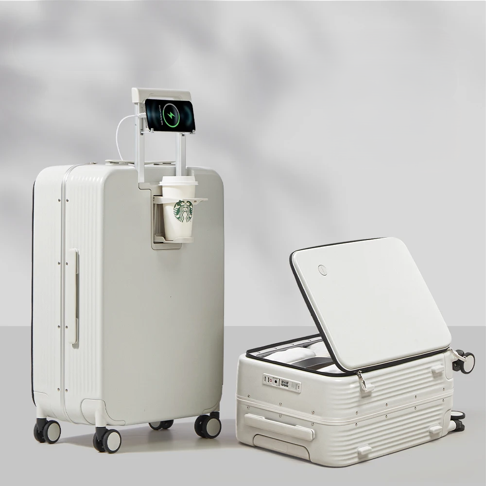 Valigia Rigida in Alluminio con Porta USB – Torino