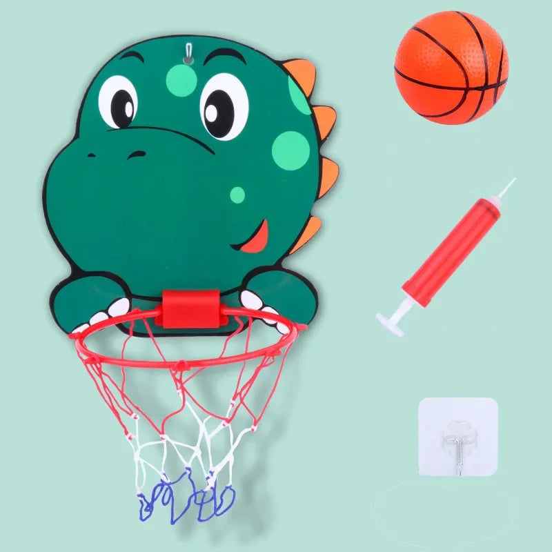 Set di Giocattoli da Basket a Tema Dinosauro – Giocattolo Divertente e Attivo per Bambini dai 1 ai 4 Anni