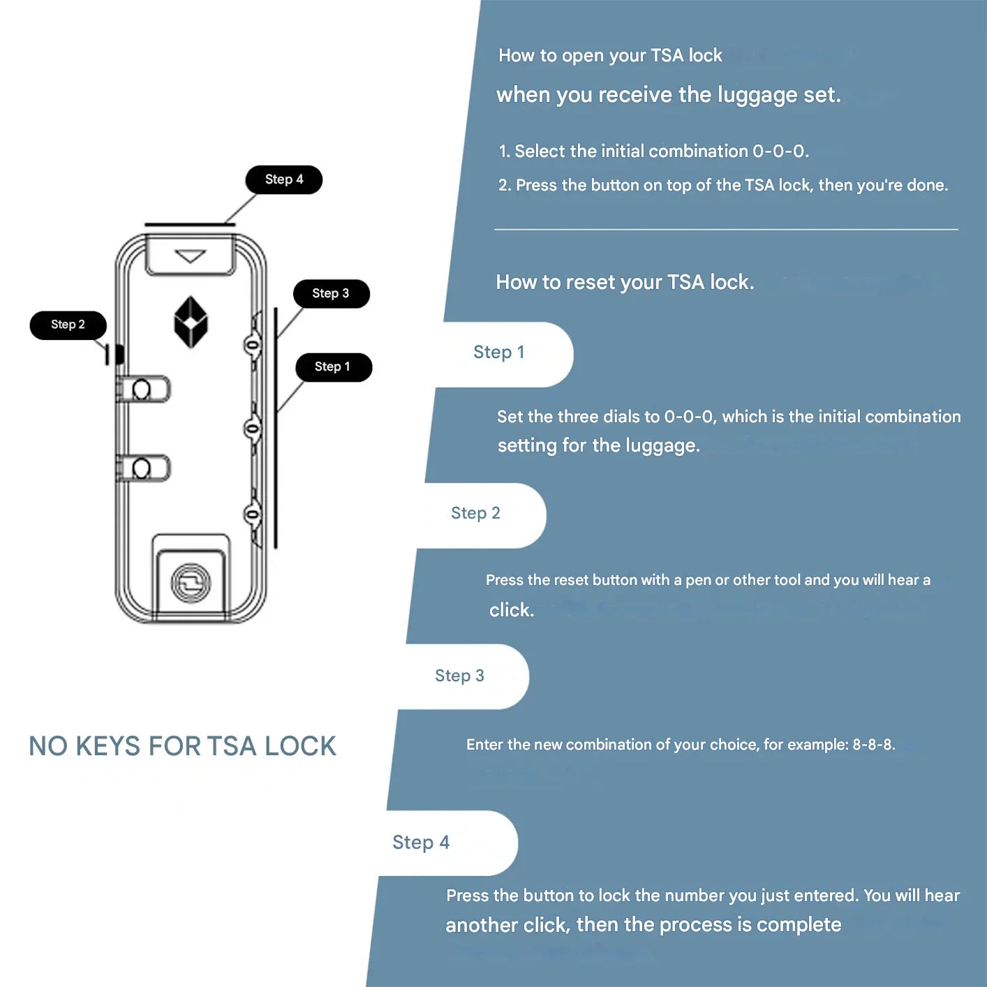 Set di Valigie Rigide Blu in ABS a 3 Pezzi – Belgrado