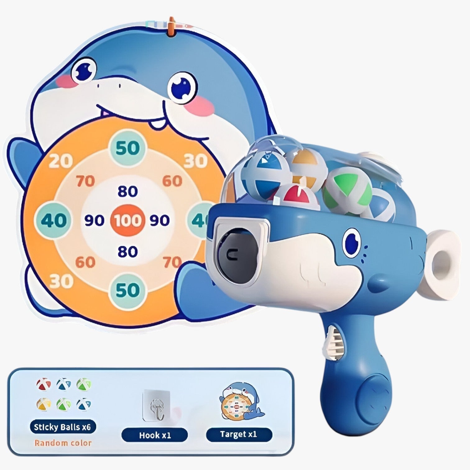 Set di Palline Appiccicose Balena – Divertimento Sicuro per Bambini al Chiuso e all'Aperto