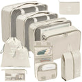 Set d'Organisateurs de Voyage PackWunder 7/8/9/10 pièces | Organisateur pliable pour valise | Pour vêtements, chaussures et accessoires