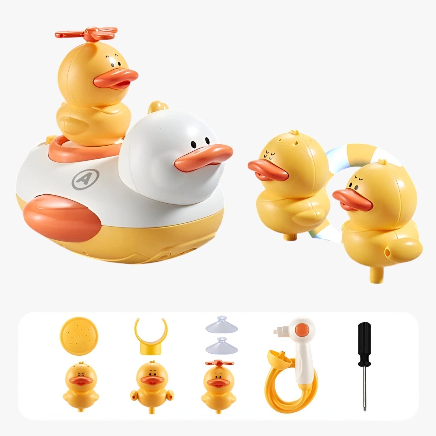 Anatra da Bagno Divertente con Fontana – Giocattolo Interattivo da Bagno per Bambini