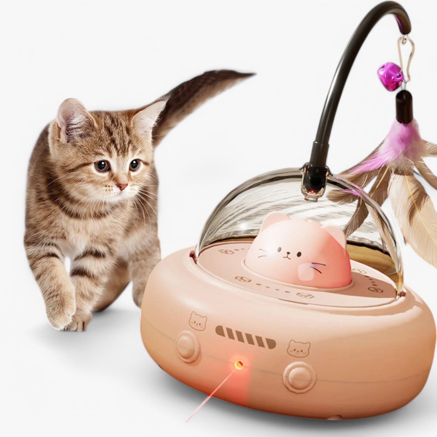 Giocattolo Laser Slim per Gatti con Luce Arcobaleno – Nola