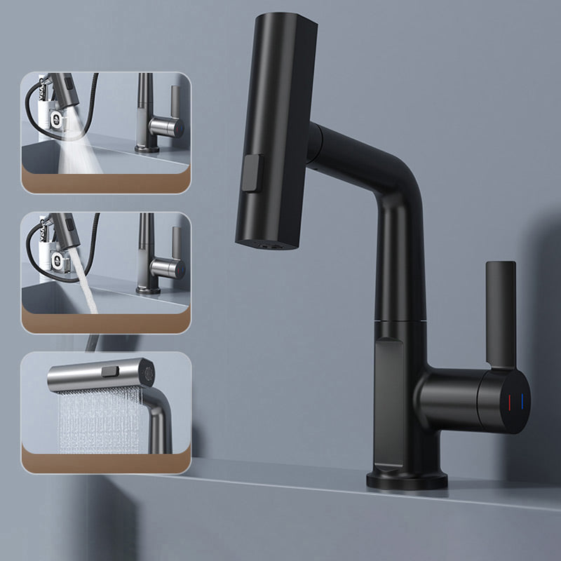 AquaLuxe Precision Faucet | Rubinetto Retrattile Rotante a 360° con 5 Modalità di Spruzzo per Cucina e Bagno